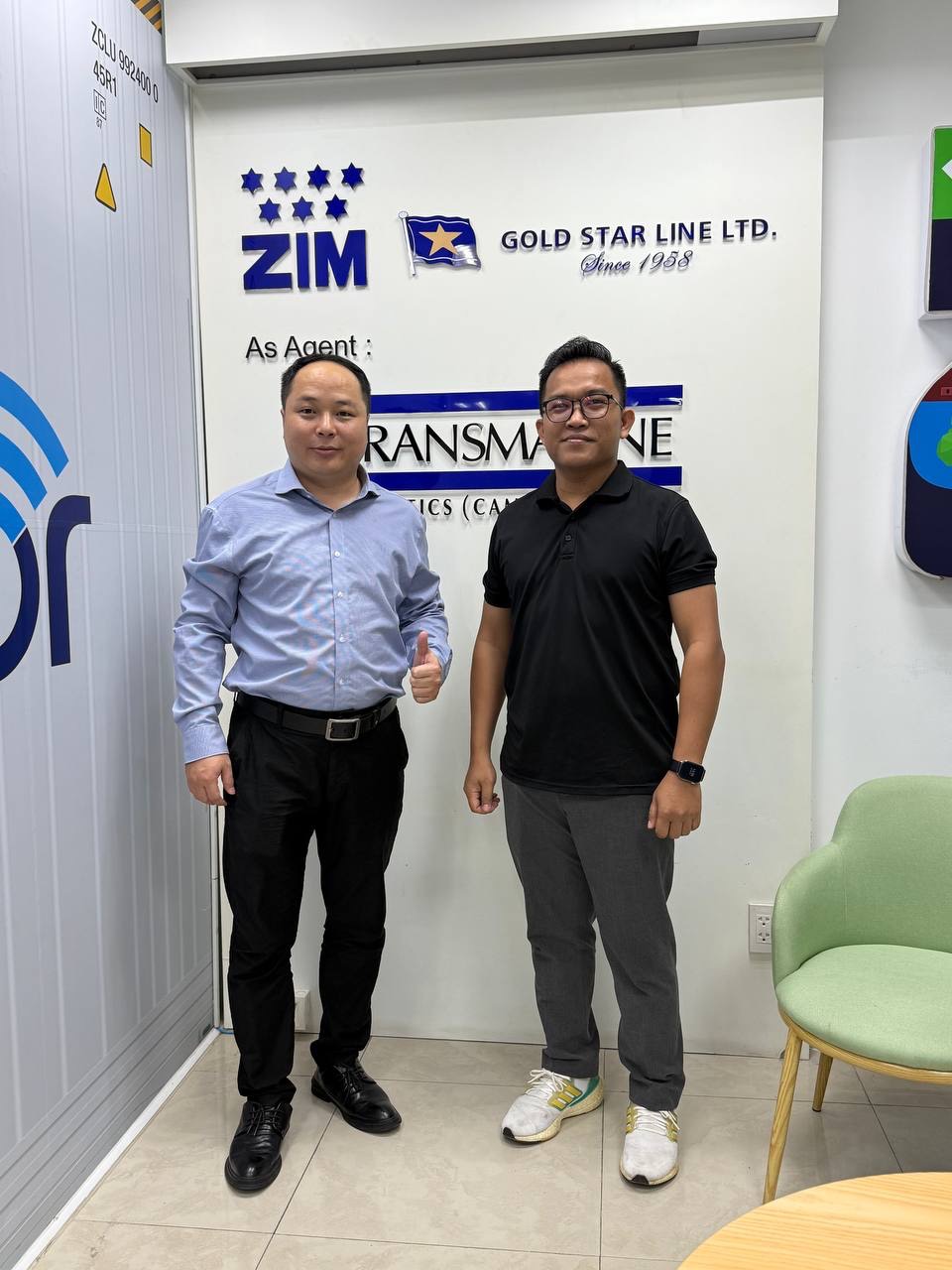 Mr. Zhang from Vietnam Branch visited the agent of ZIM in Cambodia